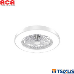 Aca FANOKWH10G Ανεμιστήρας Οροφής 50cm 22W με Φως & Τηλεχειριστήριο Λευκός