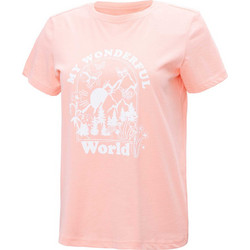 BRILLE Κοντομάνικη Μπλούζα MOUNTAIN PINK γυναίκες