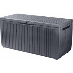 Μπαούλο Αποθήκευσης Keter Springwood 305lt 123x53x57cm Ανθρακί