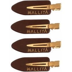 Malliya No Crease Clips Hot Chocolate 4pc