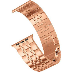 WiWu Seven Beads Λουράκι Μεταλλικό Bronze (Apple Watch 42 / 44 / 45 / 49mm)