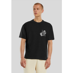 Deathrow L.A. Skull Hands Heavy Oversize Tee black