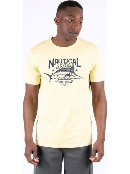 ΑΝΔΡΙΚΟ T-SHIRT ΜΕ ΤΥΠΩΜΑ ΣΤO ΣΤΗΘΟΣ ΜARCUS 7000299 YELLOW