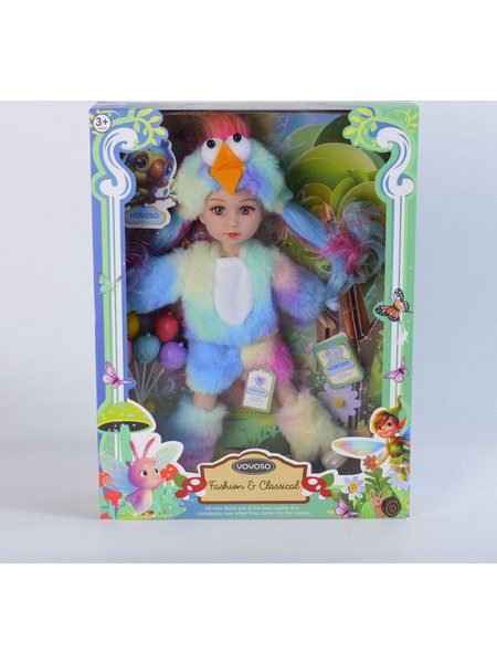 Plush Doll Series - Κούκλα Παπαγάλος 12 Ιντσών με 12 Αρθρώσεις QJ183A