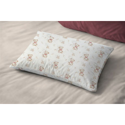 Παιδική Μαξιλαροθήκη Dimcol Newborn Bear 716 50x70 White-Beige