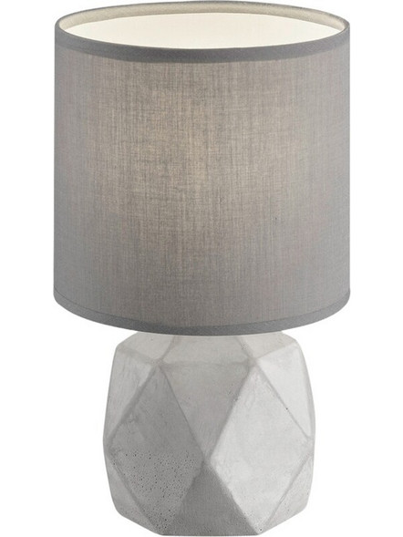 Trio Lighting Pike Τσιμεντένιο Πορτατίφ για Ντουί E14 με Γκρι Καπέλο και ΒάσηΚωδικός: R50311087