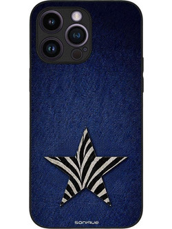 Sonique Diva Series Back Cover με Σχέδιο «Denim Zebra» (iPhone 14 Pro Max)
