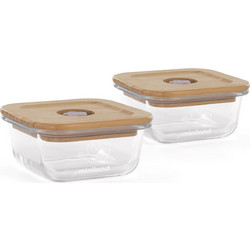 MINILAND ΣΕΤ 2 ΔΟΧΕΙΩΝ 210 ML PACK 2 GO ECO SQUARE CHICK