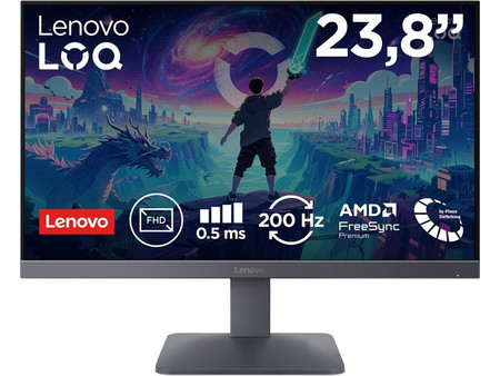 Lenovo LOQ 24-10 IPS HDR Gaming Monitor 23.8" 1920x1080 FHD 200Hz 4ms