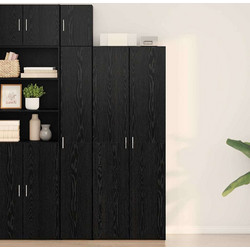 Highboard Μαύρη Οξυά 70 x 42,5 x 185 εκ 3365590
