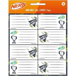 Σχολικές Αυτοκόλλητες Ετικέτες Nerf Gim