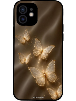Sonique DIVA Series Θήκη Χρυσές Πεταλούδες (iPhone 12)
