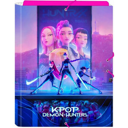 K-Pop Demon Hunters - A4 Φάκελος με Λάστιχο