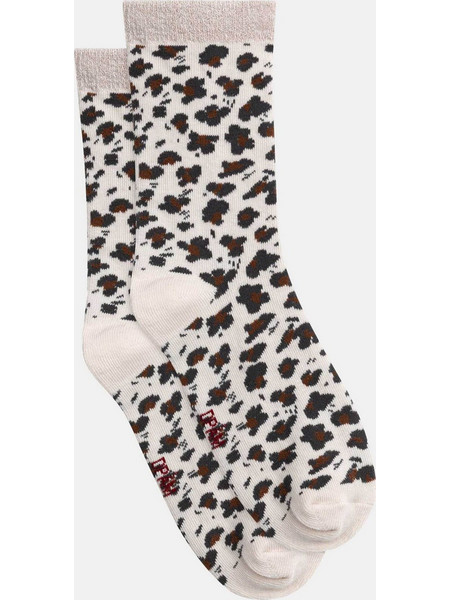 DPAM παιδικές κάλτσες για κορίτσια Glitter Leopard - 380640 Μπεζ