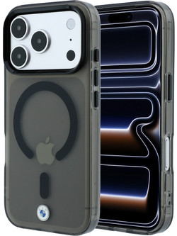 BMW Sign Frosted IML & Metal Logo MagSafe Θήκη Black (iPhone 18 Pro Max / 17 Pro Max)