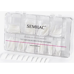 Semilac Natural Tips 120pcs ΛΕΥΚΑ