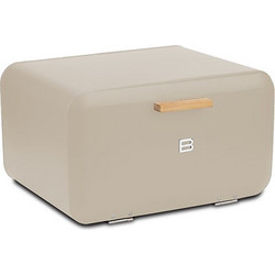 Ψωμιέρα μεταλλική warm gray 34cm