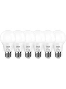 LEPRO 100089-WW-EU-6 Λάμπα LED E27 A60, 8,5 W, 806 lm, 2700 K, Συσκευασία 6 Τεμαχίων