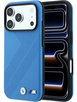 BMW M Tire Track Metal Logo MagSafe Θήκη Blue (iPhone 17 Pro / 18 Pro)