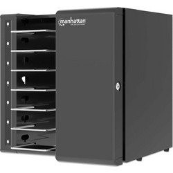 Manhattan Laptop Charging Cabinet Desktop via USB-C 16" 7-bay via USB-C 65W, Suitable for USB-C laptops (to 16") iPads, MacBooks, Chromebooks, other USB-C devices, Bays 402x290x50mm, USB-C charging ca