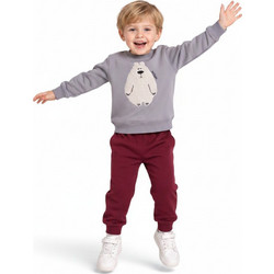 Action Sportswear Κέντημα Παιδικό Σετ για Αγόρι Γκρι 12620031