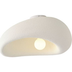 Arte Illumina Πλαφονιέρα Teral Πολυστερίνης 1xE27 Φ50cm Λευκό 144-50033