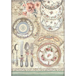 Stamperia Ριζόχαρτο Decoupage A4 (21x29,7cm) Ceramic Plates