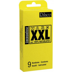 Rilaco Adult XXL Προφυλακτικά με Λιπαντικό 9τμχ