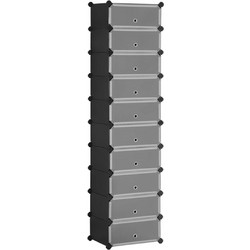 Songmics Παπουτσοθήκη Πλαστική Μ48xΠ36xΥ173cm LPC10HV1