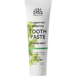 Urtekram No Fluoride Strong Mint Οδοντόκρεμα για Ευαίσθητα Δόντια κατά της Πλάκας 75ml