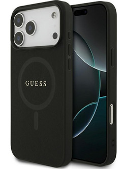 Guess Saffiano Classic Logo MagSafe Θήκη Black (iPhone 18 Pro Max / 17 Pro Max)