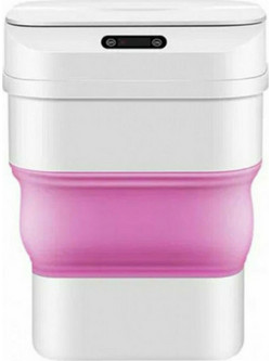 ZSW-L11 Waste Bin Waste Plastic with Photocell White-Pink 8lt 1τεμ