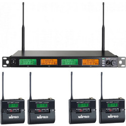 MIPRO ACT545T UHF 620-644 MHz | Σετ 4x Πομποί Bodypack ACT500T & Δέκτης ACT545