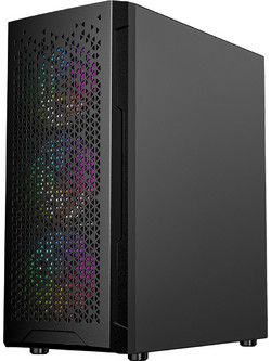 Gembird Fornax 400X Black Gaming Midi Tower Κουτί Υπολογιστή RGB με Πλαϊνό Παράθυρο
