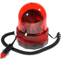 Φάρος Ασφαλείας Αυτοκινήτου Περιστρεφόμενος Μαγνητικός Κόκκινος 12x15.5cm 12V 1 Τεμάχιο