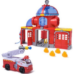 PAW Patrol πυροσβεστικός σταθμός Fire Rescue κέντρο διοίκησης πυροσβεστικής διάσωσης με φιγούρα Marshall