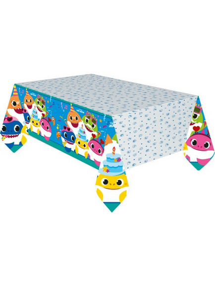Amscan Τραπεζομάντηλο Party Πλαστικό Baby Shark Πολύχρωμο 180x120cm 9909042