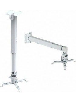 Conceptum Βάση Projector Τοίχου PRB-2 Dual με Μέγιστο Φορτίο 15kg Λευκή