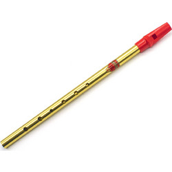 Fun Generation Ιρλανδική Μεταλλική Φλογέρα Original Flageolet C (Do) Μπαρόκ Brass ΧρυσήΚωδικός: NT.GM.003