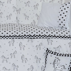 Abo Cookie Σετ Κούνιας 70x140cm White/Black 9τμχ