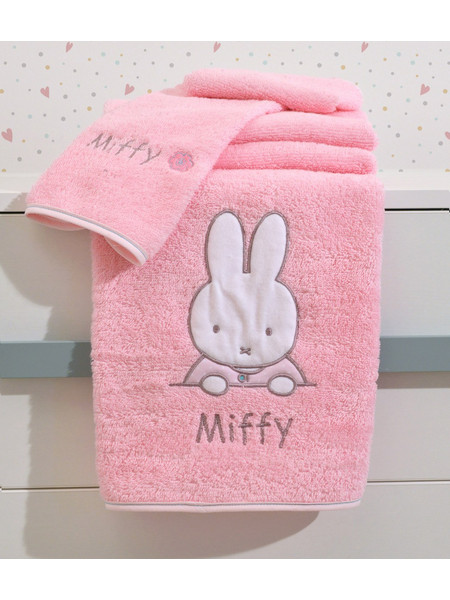 Miffy Σετ Πετσέτες Ροζ 2τμχ