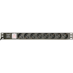 Energenie Power distribution unit (PDU) 8 Schuko sockets, 1U, 10A, C14 plug 3 m cable
