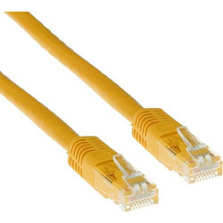 ACT U/UTP Cat.6 Καλώδιο Δικτύου 0.5m Κίτρινο IB8800