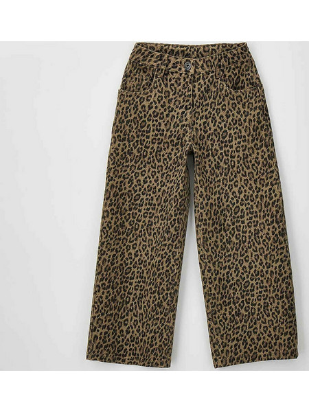 iDO παιδικό τζιν παντελόνι πεντάτσεπο με animal print - 4.H726/00 Καφέ