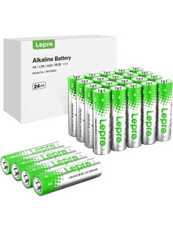 LEPRO 130002-24 Αλκαλικές μπαταρίες τύπου AA R6, συσκευασία των 24 τεμαχίων PR130002-24