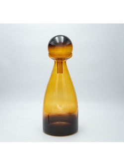 ΚΑΡΑΦΑ ΓΥΑΛΙΝΗ ΑΝΟΙΧΤΟ ΚΑΦΕ 40x15cm 819-01285 - Estheti - 819-01285