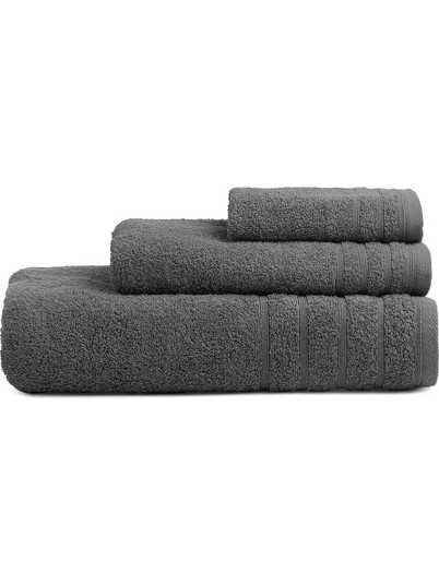 Πετσέτες Μπάνιου Σετ 3 τμχ ADAM HOME (500gsm) Dark Grey 70