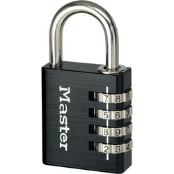 Master Lock Λουκέτο Μακρύλαιμο Συνδυασμού 7640EURDBLKLH