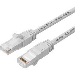 Lanview U/UTP Cat.6a Καλώδιο Δικτύου Ethernet 10m White LV-UTP6A10W