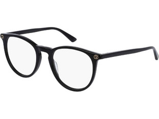 Gucci GG0027O 001 Γυναικείος Σκελετός Γυαλιών Οράσεως Κοκάλινος Μαύρος